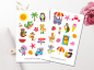 Preview: Beach Animals Sticker Set